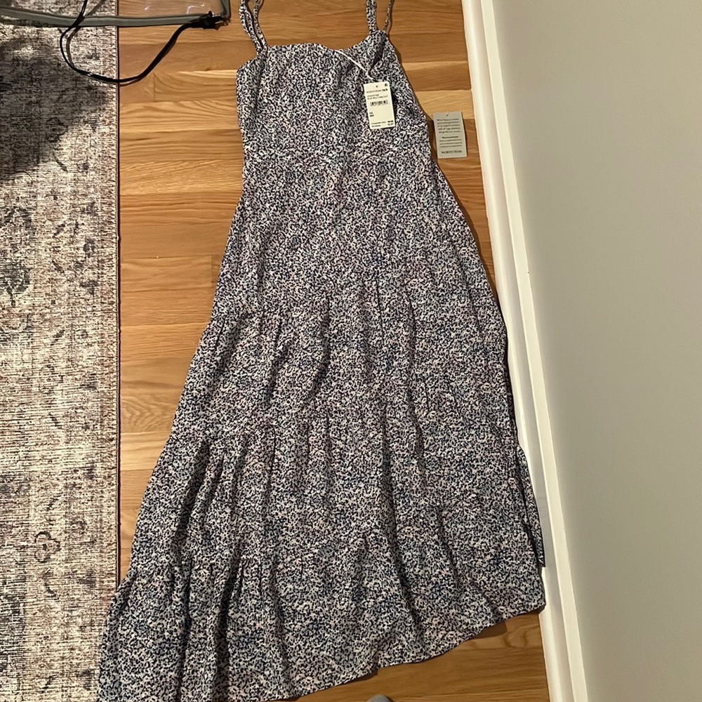 Blue patterned sundress NWT
